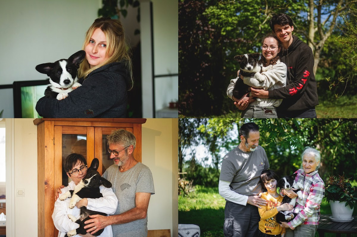 Nos chiots Eïwa x Rowdy 2024 dans leur famille
